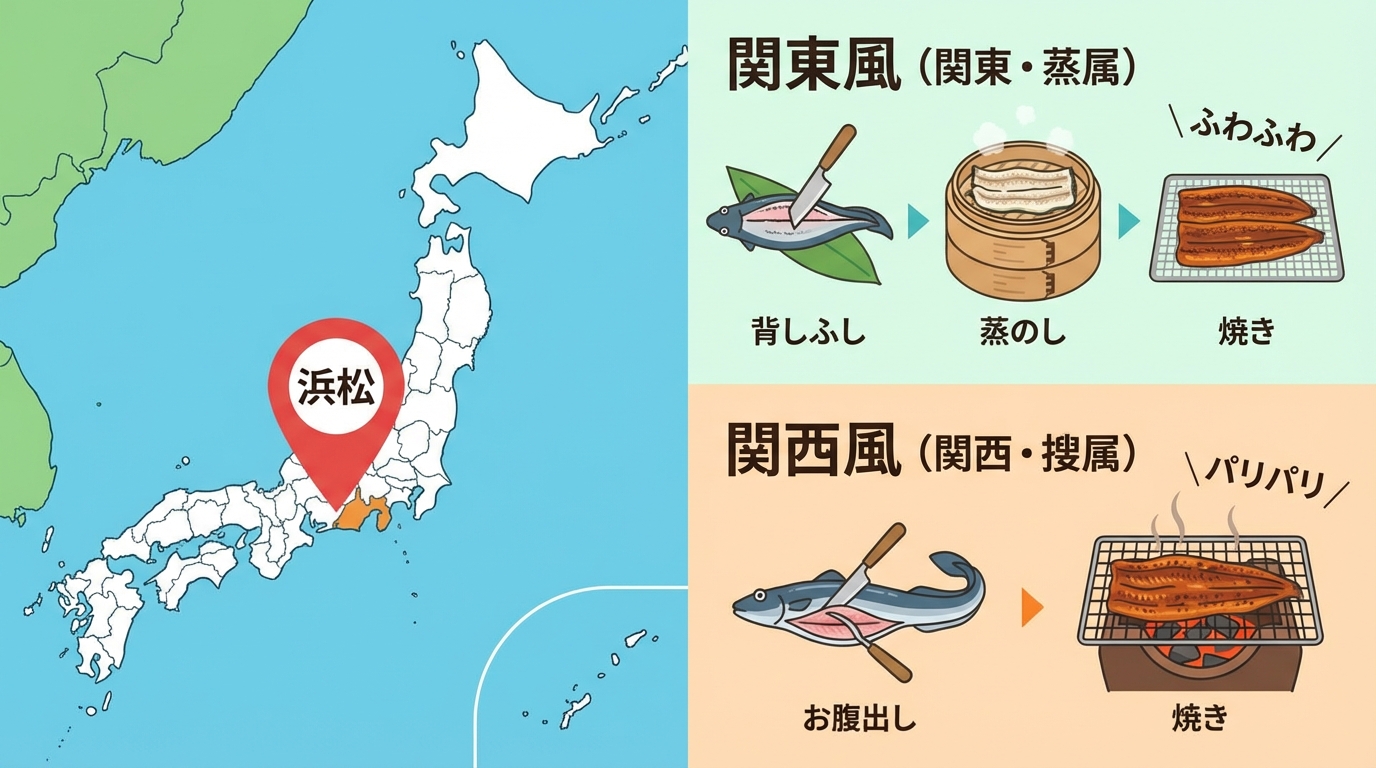 浜松における関東風と関西風の違い