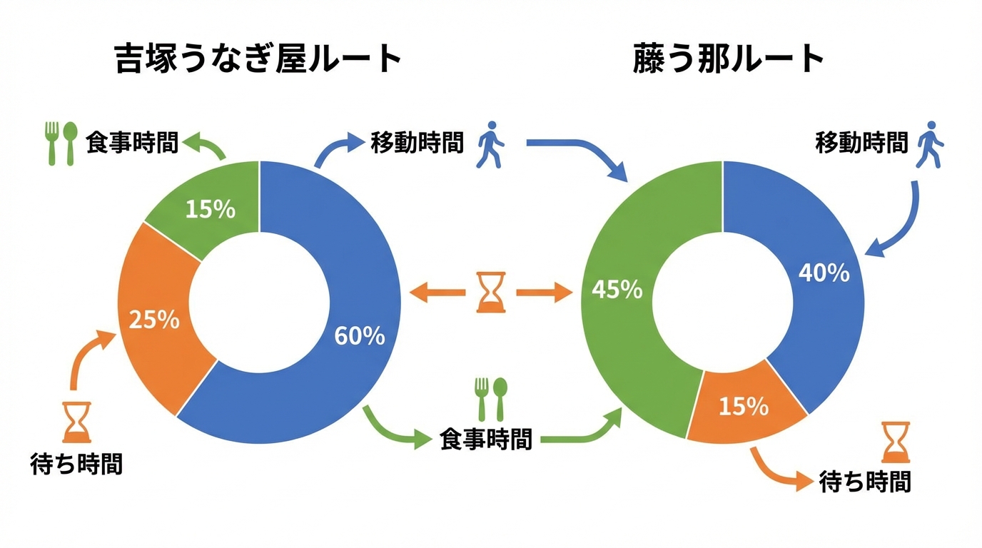 時間配分比較チャート