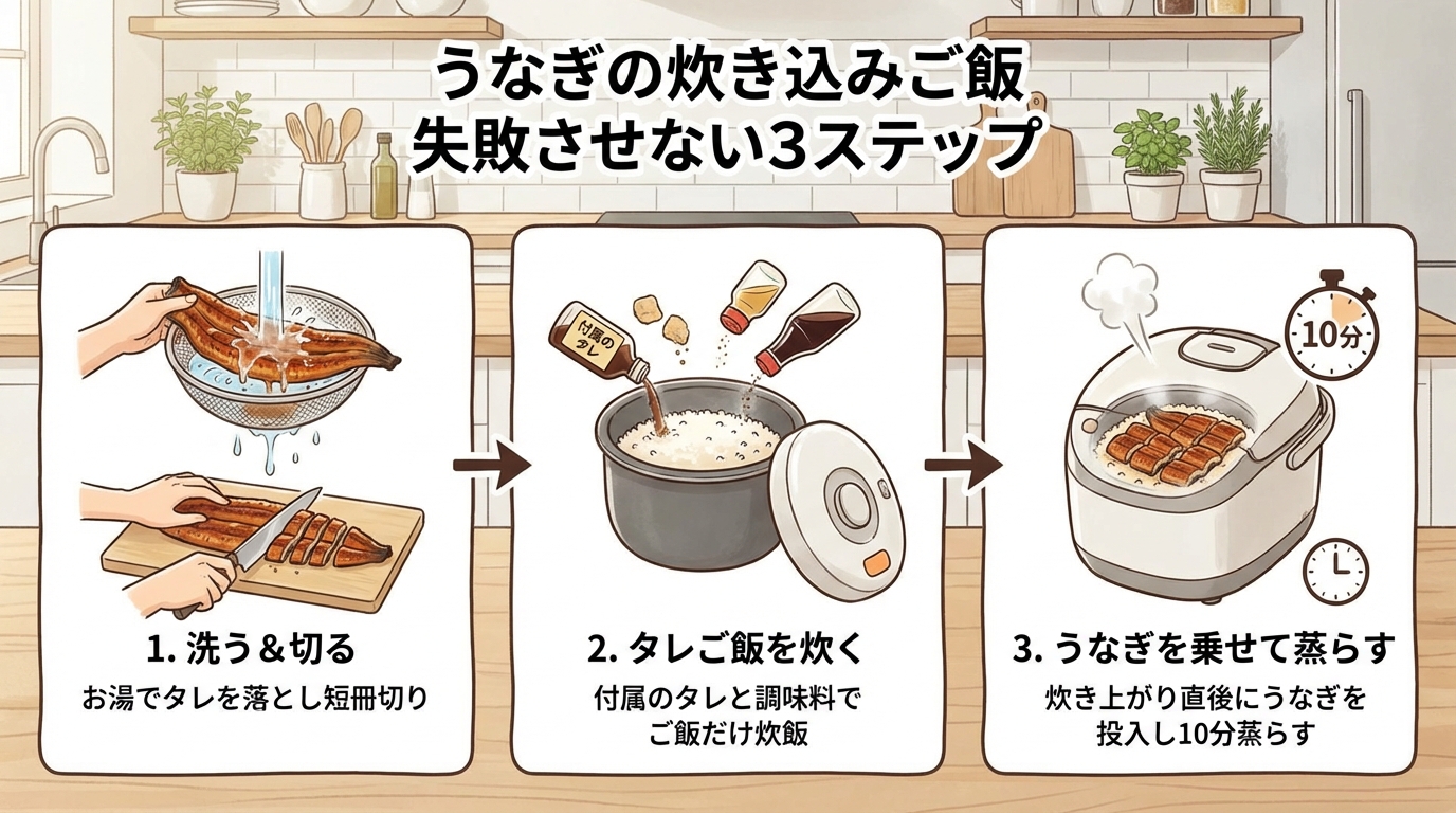 失敗しない3ステップのプロセス図