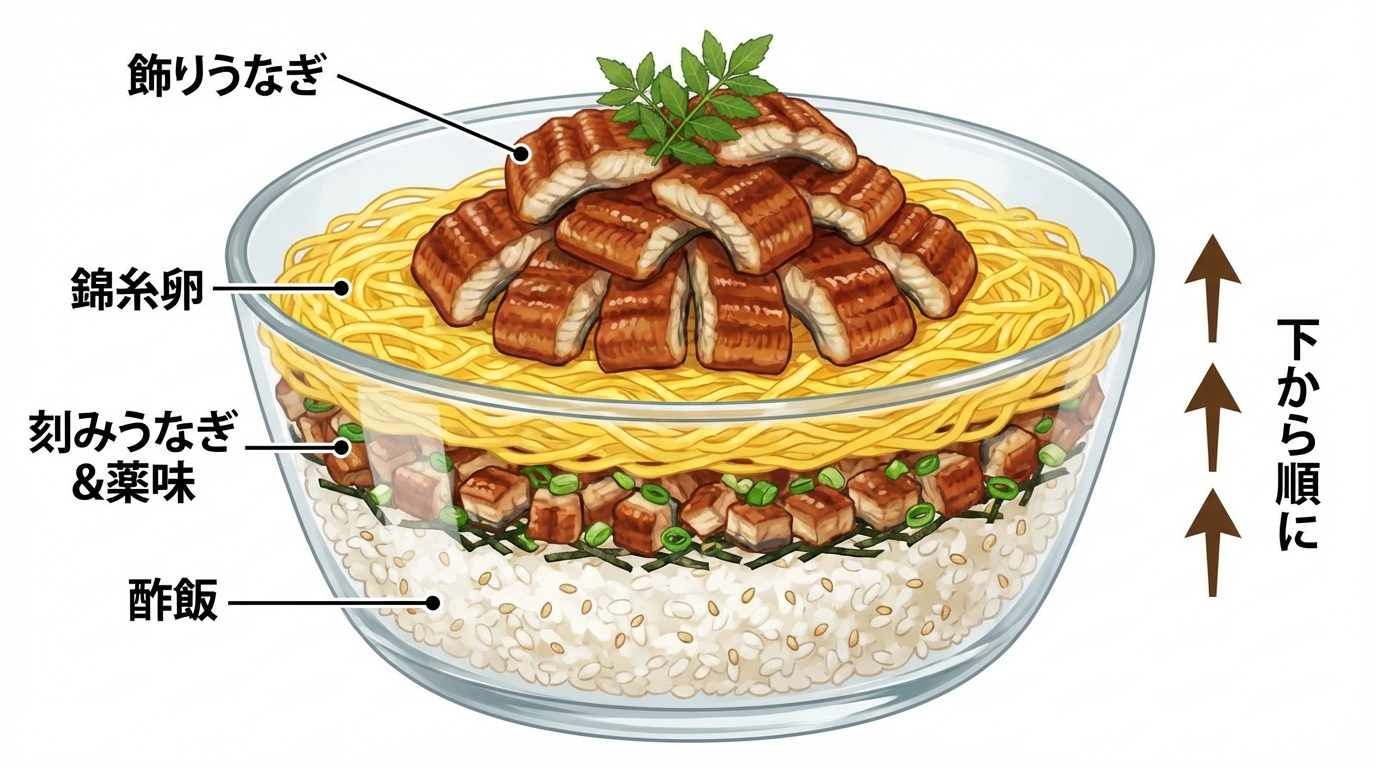 黄金比の盛り付け構造図