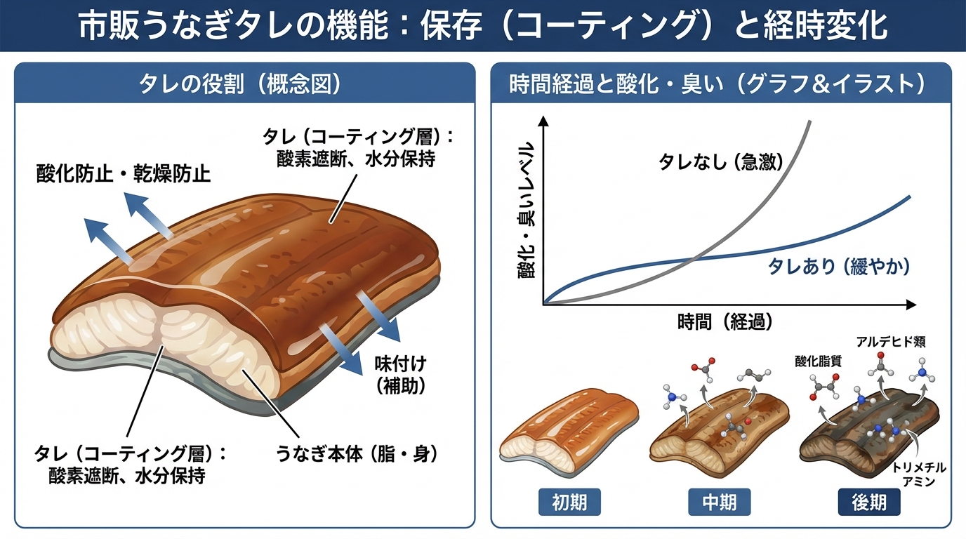 市販うなぎのタレの役割と酸化のメカニズム
