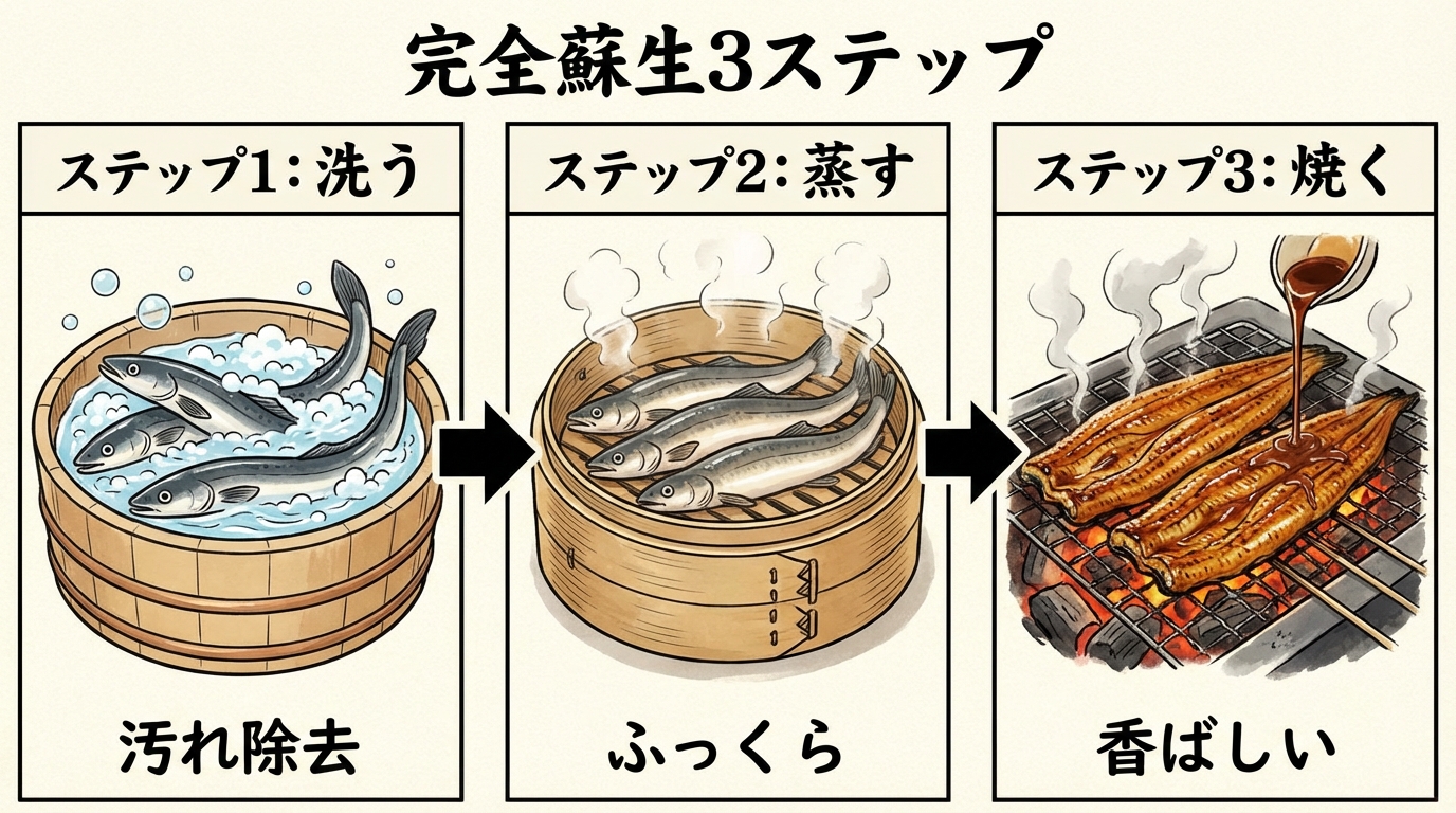 完全蘇生3ステップの図解