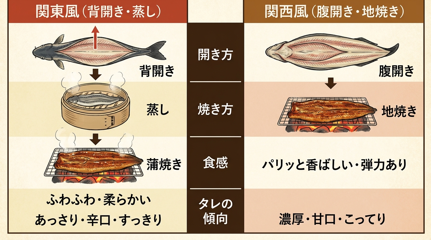 関東風と関西風の特徴比較